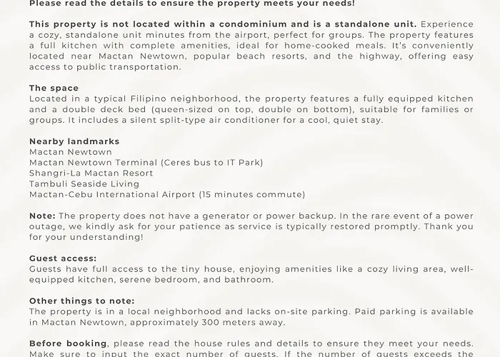 Easy Access Stay, Minutes From Airport On Main Road * Lapu-Lapu City